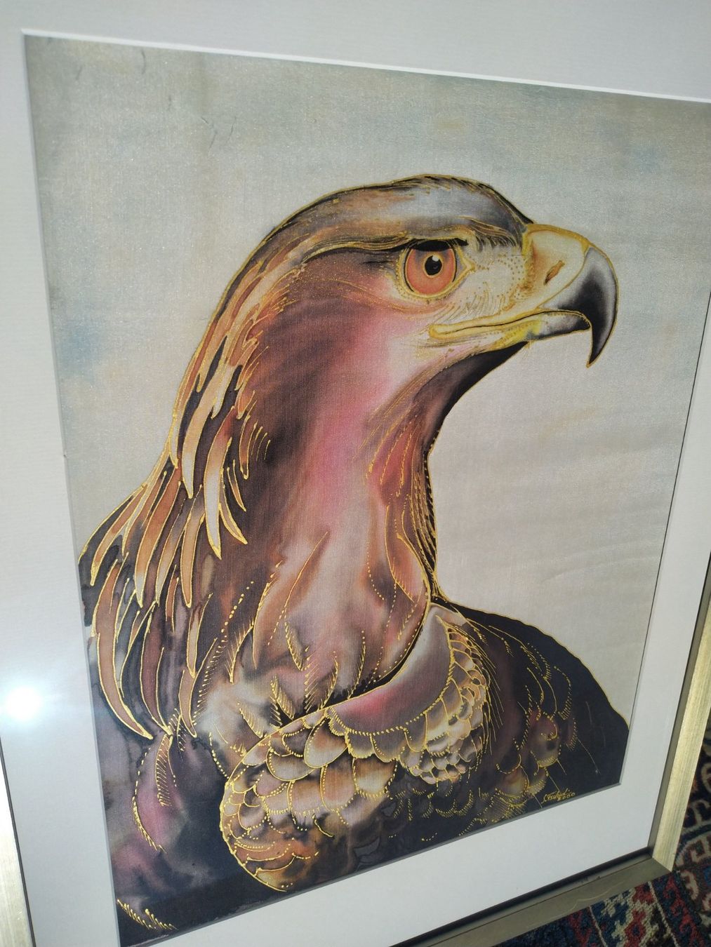 Poster & Bilder: Seidenbild Adler 54/74 – Gebraucht aus Weggis von cherry2000 5