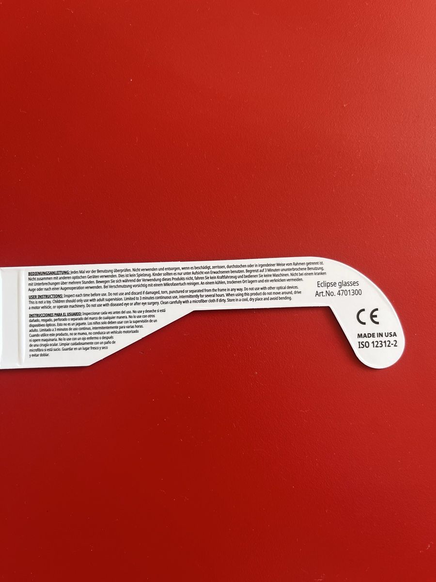 Brillen & Gläser: Sonnenfinsternisbrille – Neu und originalverpackt aus St. Gallen von zuitop 2