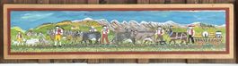 Original Toggenburger Sentumsstreifen aus 1989 Bauernmalerei