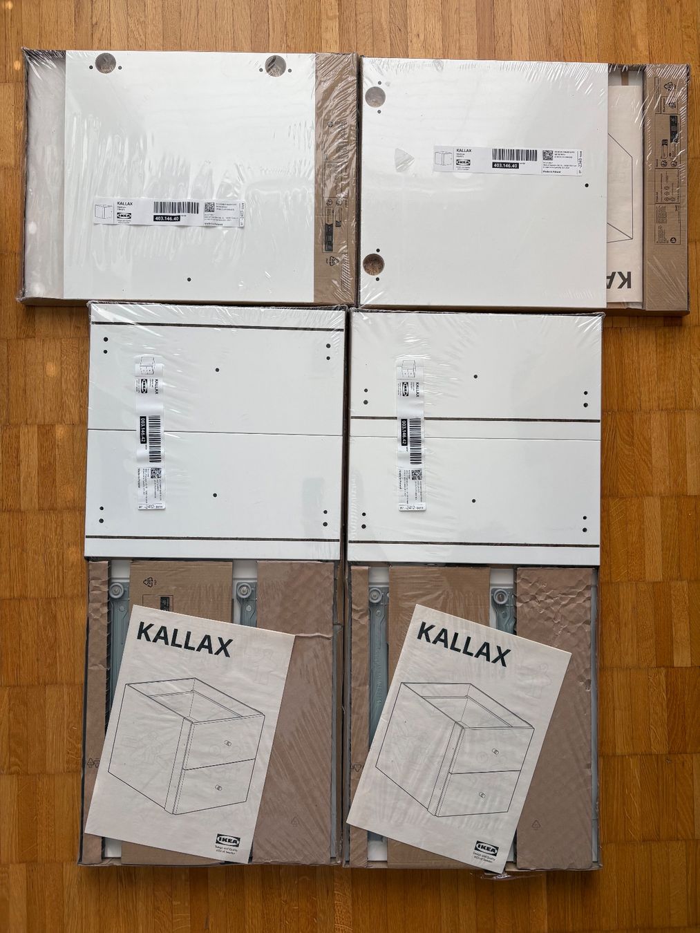 Scaffali: 4x IKEA Kallax Einsatz weiss – Nuovo e nell'imballaggio originale da Glattpark(Opfikon) venduto da mjunker