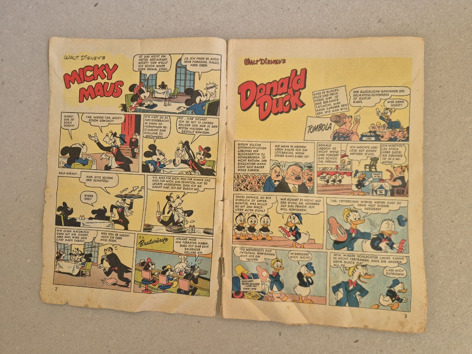 Fumetti: Micky Maus Comic Heft Nr 1 Januar 1955  – Usato da Langendorf venduto da zvonu161 4