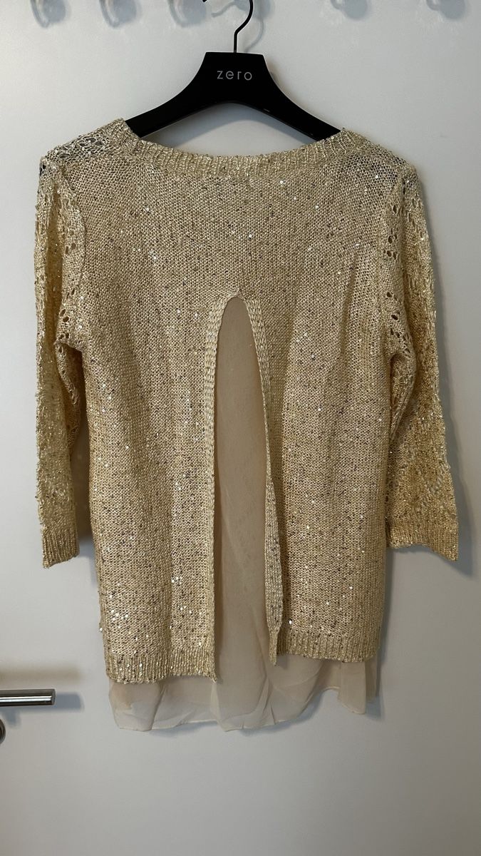 Pullover & Sweatshirts: Glitzerpulli mit Rücken-Ausschnitt Gr. TU (Einheitsgrösse) – Neu (gemäss Beschreibung) aus Eglisau von Brewster1 1