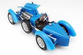 Bugatti Modellini d'auto: BUGATTI TYPE 59 1934 BLAU 1:18 BBURAGO – Nuovo e nell'imballaggio originale da Suhr venduto da Moebelsiralfred 1