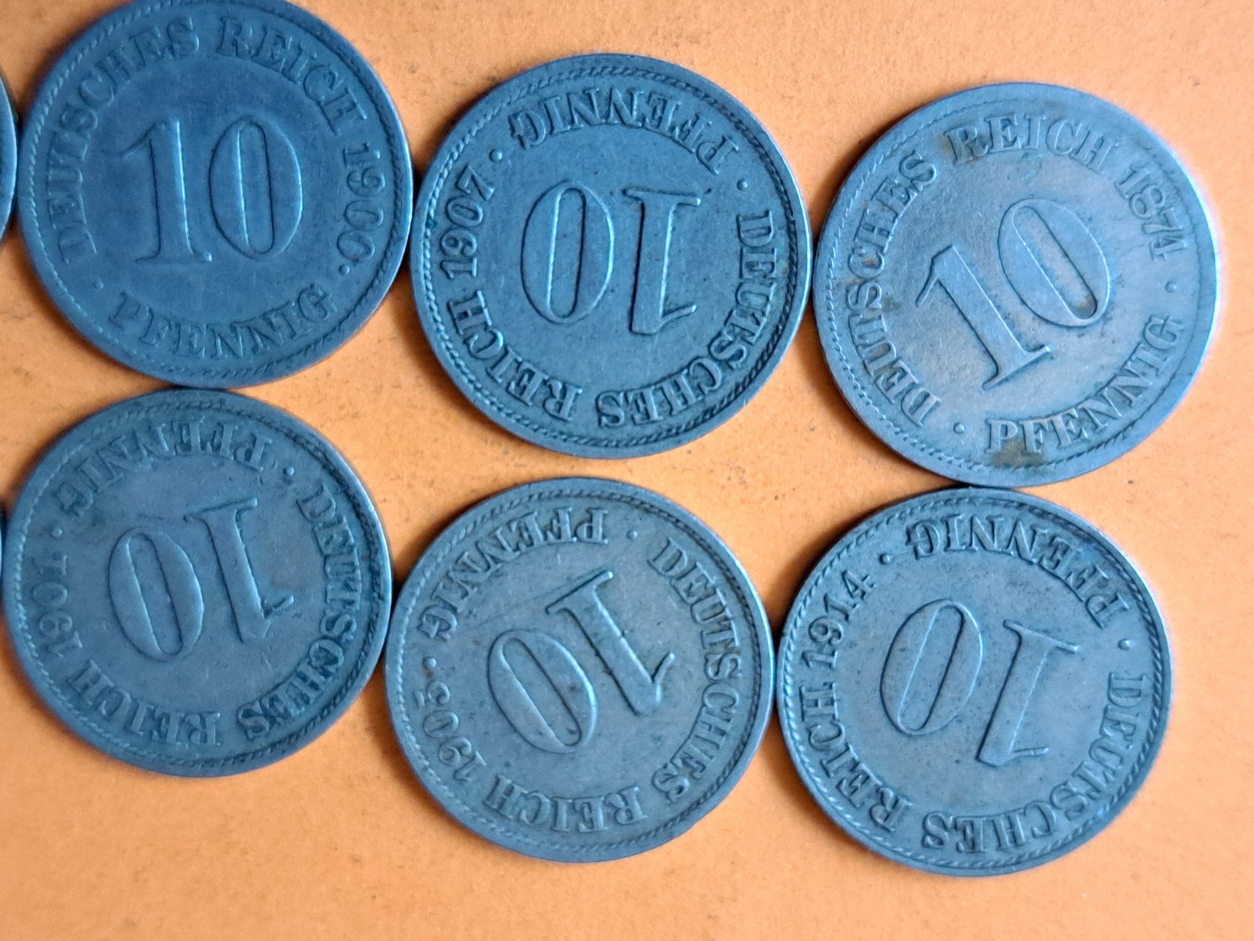 Tutti le monete: 10er Pfennige – Usato da Affeltrangen venduto da Handre