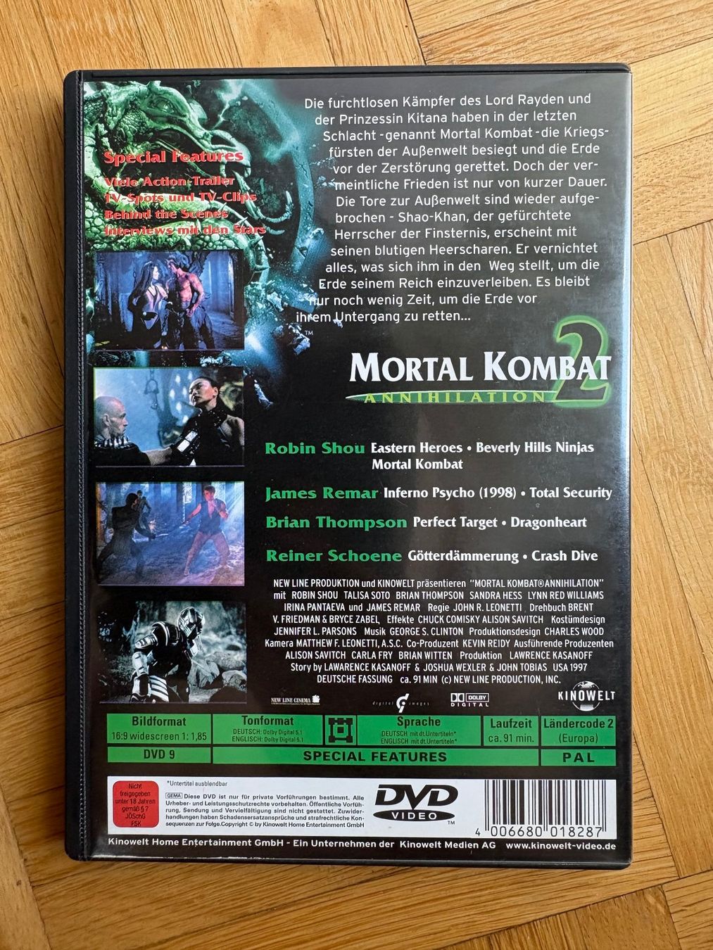 Tous les DVDs: Mortal Kombat: Annihilation - Mortal Kombat 2 - DVD – D'occasion à Zürich par Malcom 2