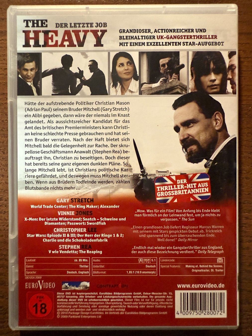 Tutti i DVDs: The Heavy - Der letzte Job – Usato da Zürich venduto da FilmFreunde 1