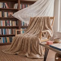 NEU Bonny Home Welsoft Decke Beige 185x220 cm