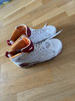 Nike Jordan Junge Sneakers Grösse 37.5 weiss/orange/rot