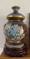 Grand Vase Cloisonné Ancien avec Couvercle China