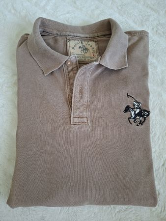 Polo & Jeans Polo shirt taille L brun brodé polo joueur