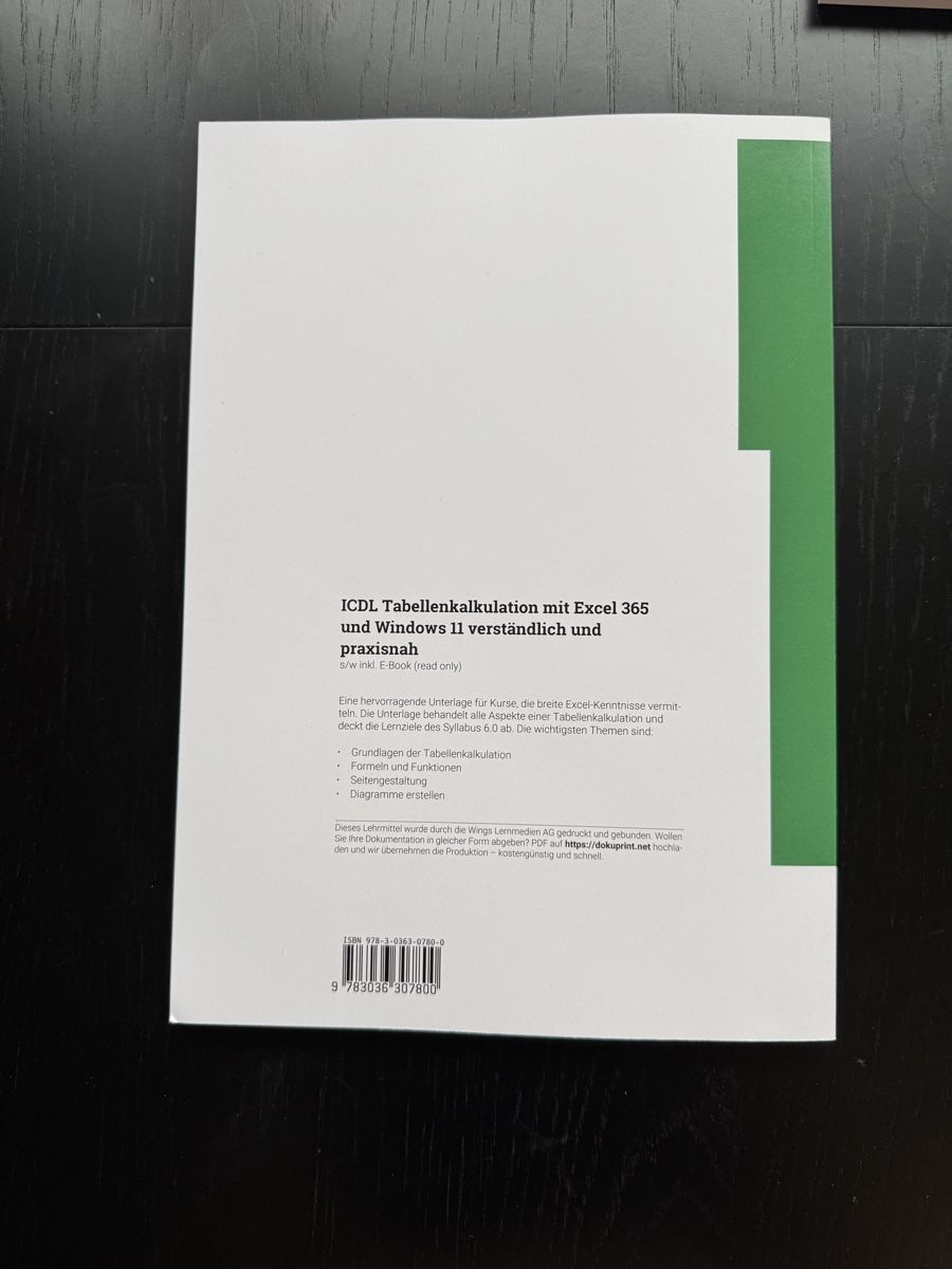 Bücher: ICDL Tabellenkalkulation Excel 365 – Gebraucht aus Kilchberg ZH von zimna 1