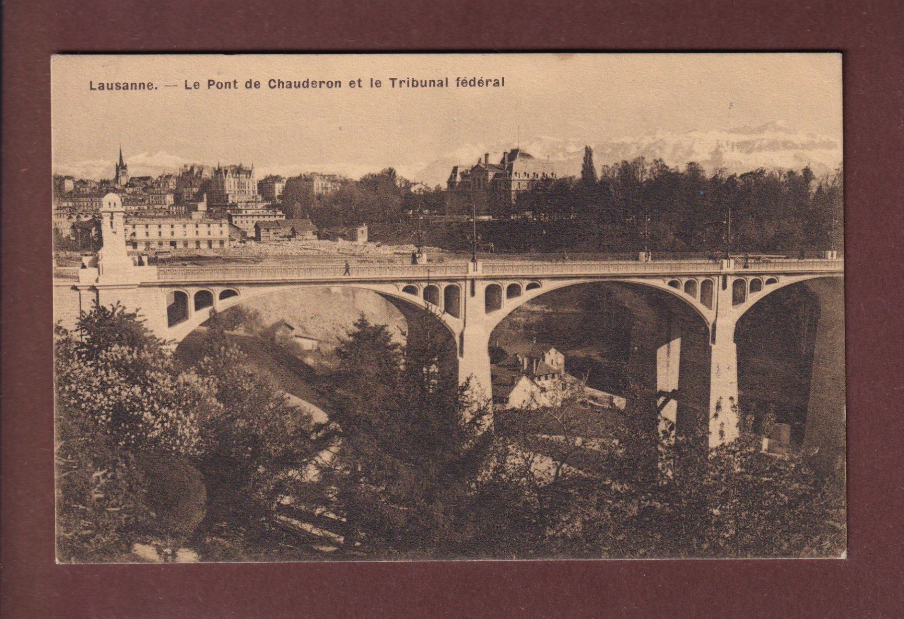 Ansichtskarten: LAUSANNE - Pont Chauderon - 1909 – Gebraucht aus Pully von nicecards