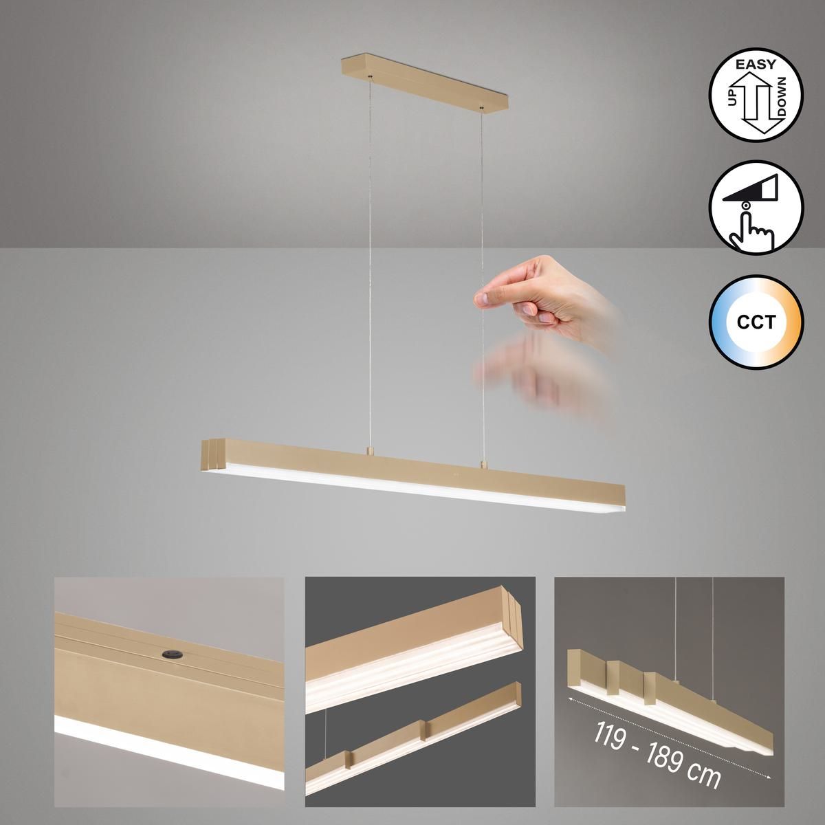 Kronleuchter & Deckenlampen: LED Pendelleuchte Sand, 119 cm x 13 cm – Neu (gemäss Beschreibung) aus Kreuzlingen von Smart-Light