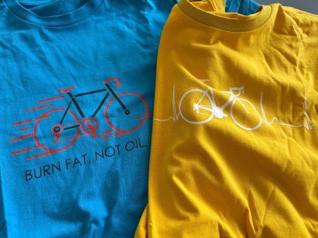 2x Organic Cotton Velo-Motiv T-Shirts, Neu