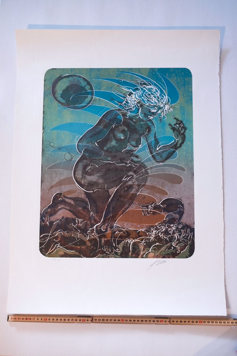 Grafica & Litografie: Schöne Hans Erni Farb Lithografie handsigniert – Usato da Bern venduto da meg_ypc9 4