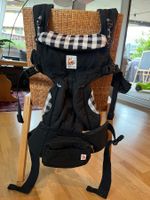 Ergobaby Babytrage 360 Grad Schwarz Weiss kariert, gut er...