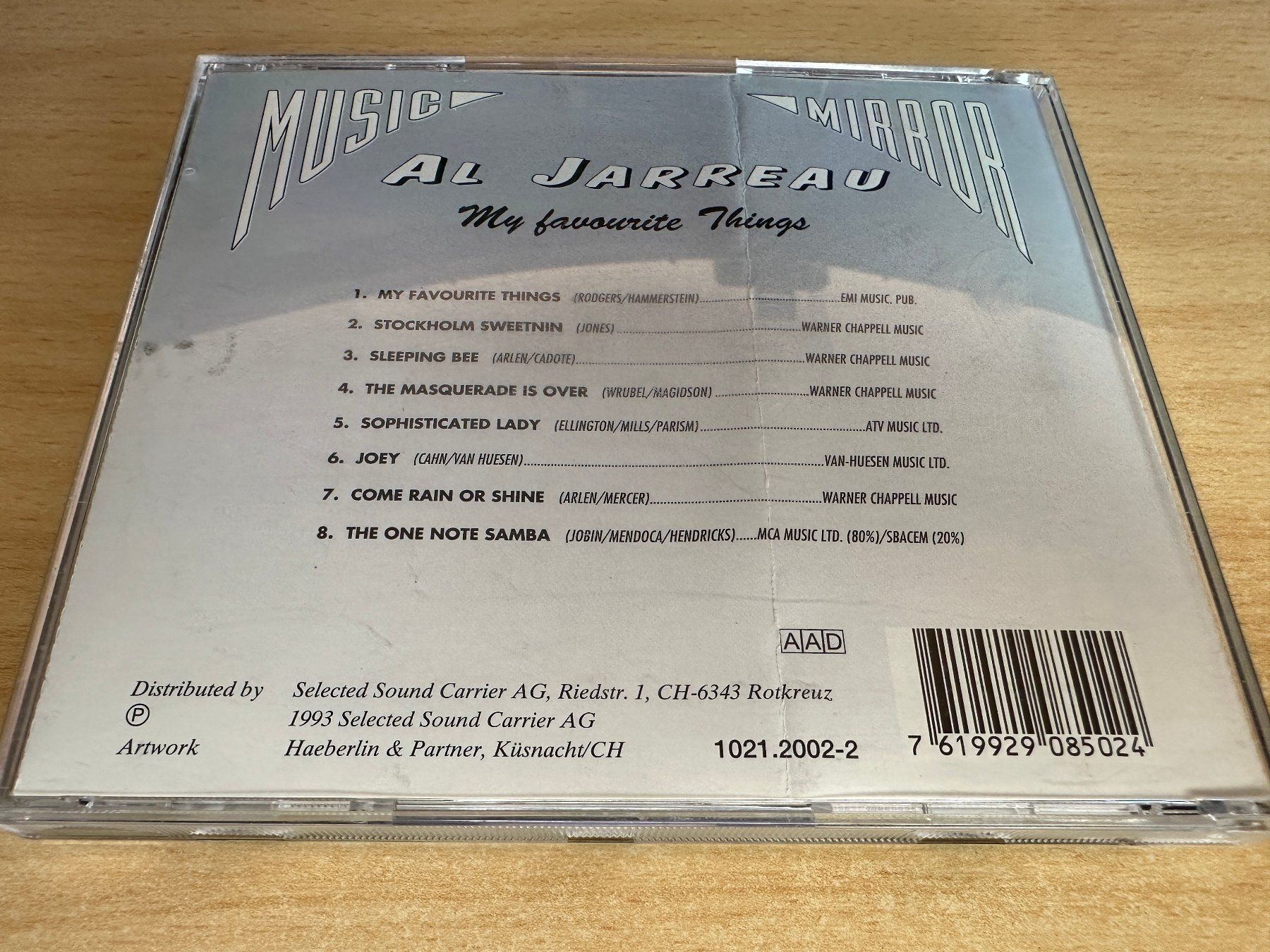 CD: Al Jarreau – My Favorite Things – Usato da Rikon im Tösstal venduto da Alpenmutz 1