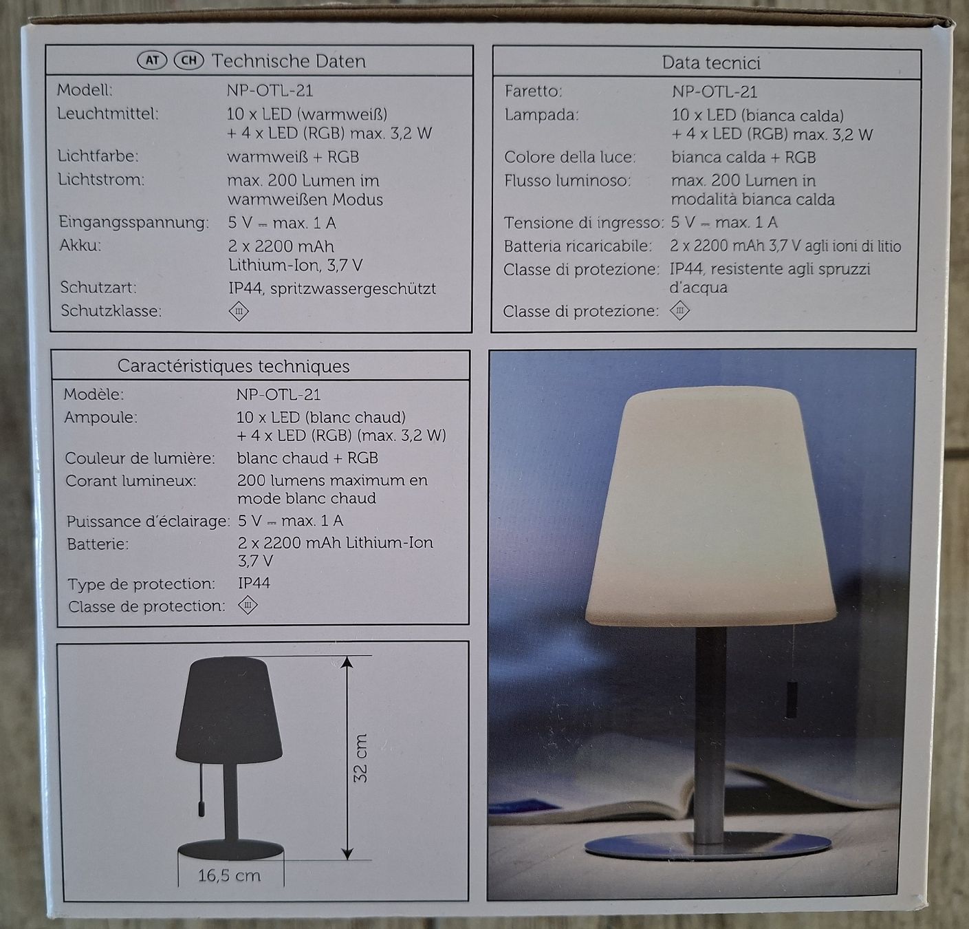 Lampade: LED Outdoor Tischlampe – Nuovo e nell'imballaggio originale da Schwarzenegg venduto da musi09 2