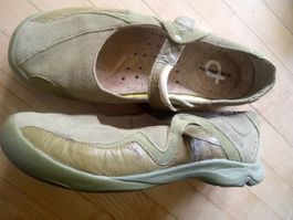 Salomon Damenschuhe Grösse 40 oliv, Leder