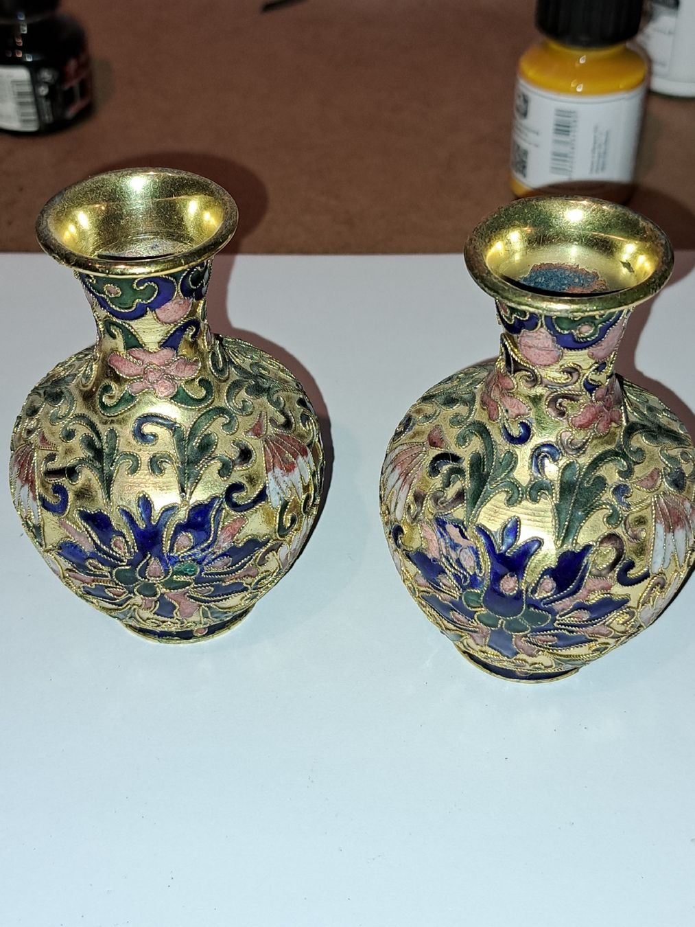 Vasi & Recipienti: Vasen Set, Cloisonné, Vintage emailliert – Usato da Kölliken venduto da Upcycling-by-Mc-TAM