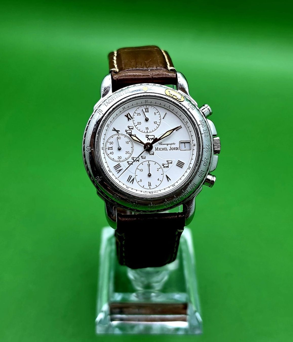 Valjoux Orologi: MICHEL JORDI ETHNO CHRONOGRAPH DATE AUTOMATIC VALJOUX – Usato da Neftenbach venduto da Taschen-Uhren 4