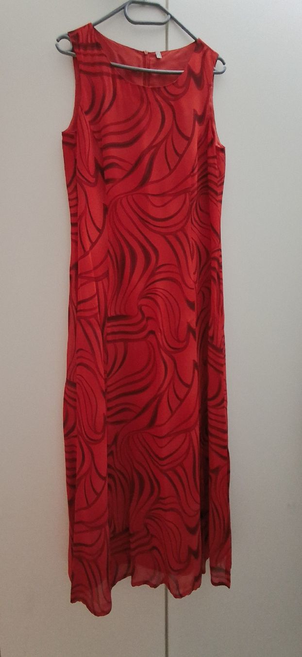 Robes: Kleid elegant rot mit muster – Neuf (Voir description) à Rotkreuz par schweizerin72 1