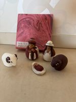 Krippe aus Mexico mit 5 Figuren (Handbemalen auf Ton)