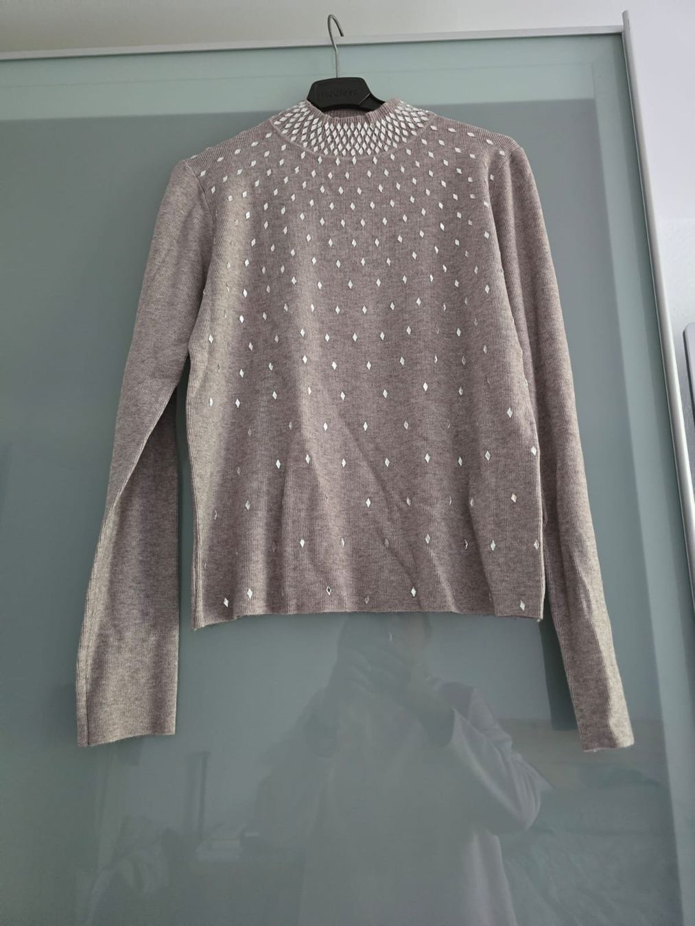 Maglioni & Felpe: Pullover mit Glitzersteinchen, Beige, L/XL, Neu – Nuovo (secondo la descrizione) da Winterthur venduto da Winnia