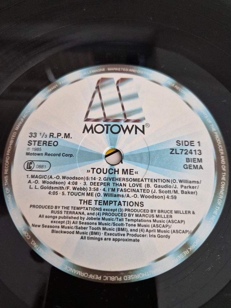 Dischi in vinile: Schallplatte / LP The Temptations "touch me" 1985 – Usato da Dielsdorf venduto da Haesi0 3