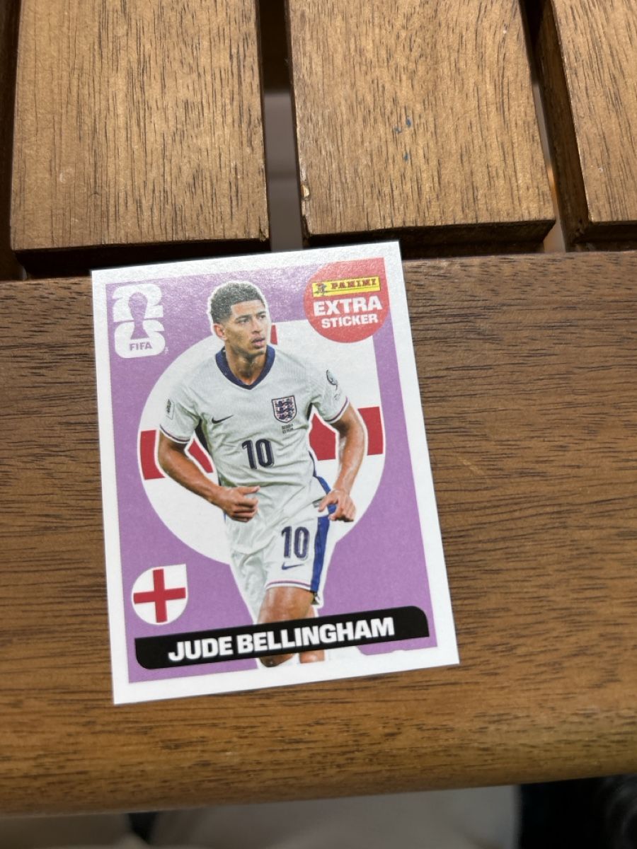 Panini Carte collezionabili: Jude Bellingham Extra Sticker pink – Nuovo e nell'imballaggio originale da Zürich venduto da nes_bmz9