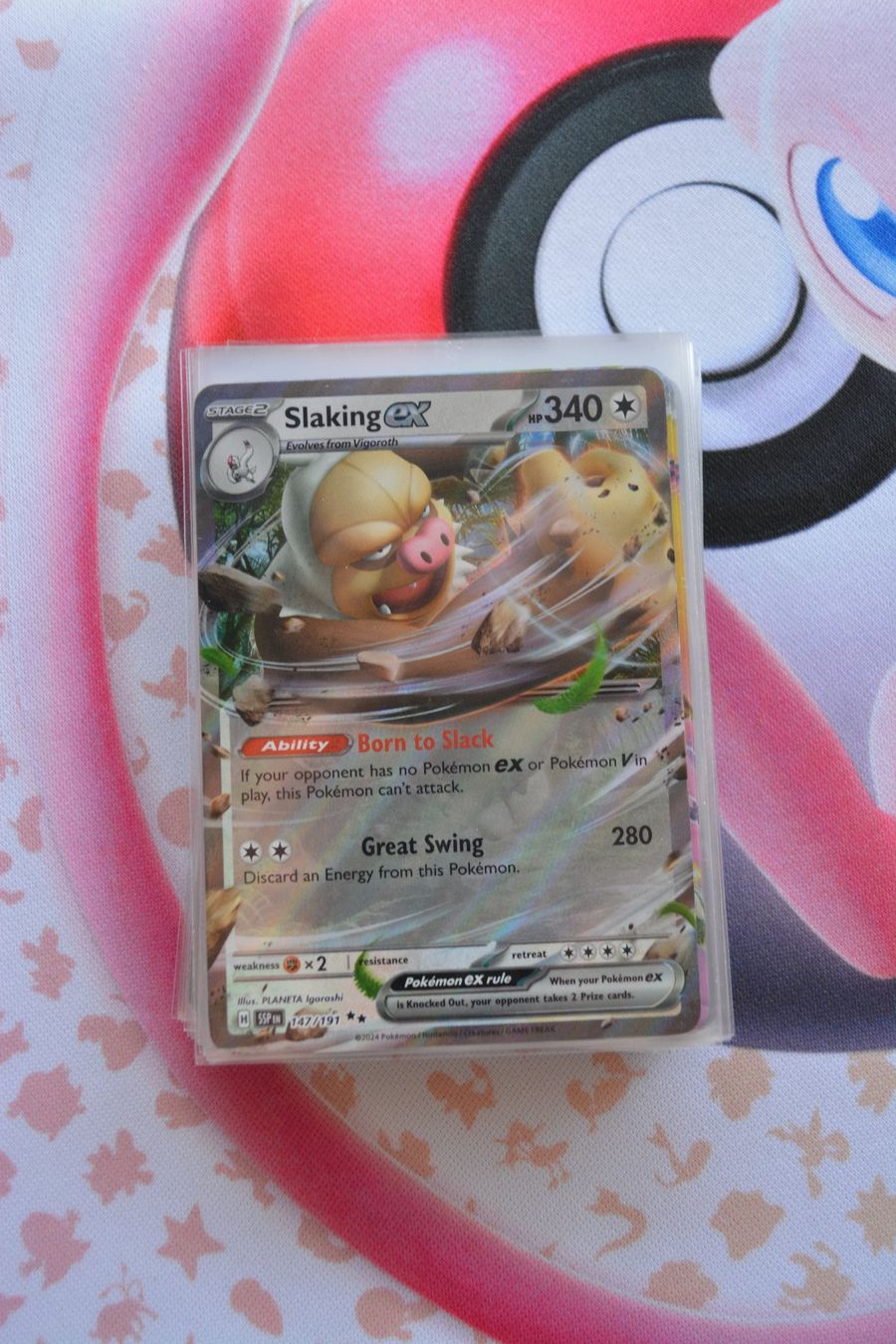 Pokémon Carte collezionabili: Slaking ex - Surging Sparks - Stürmische Funken – Usato da Altstätten SG venduto da GGsGameshop