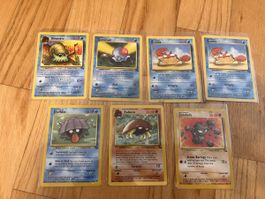 Pokemon Vintage Fossil Karten