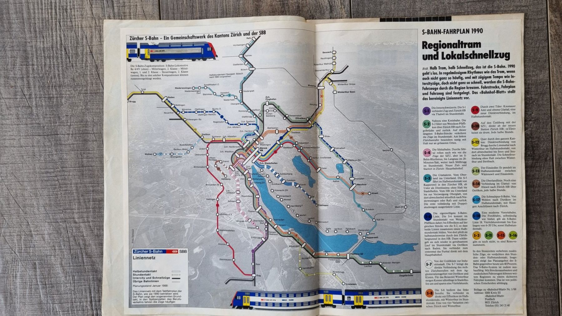 Riviste & Magazine: Zeitschrift SBB BAHNHOFBLATT Nr. 1/88 – Usato da Bözberg venduto da heinz-d 2