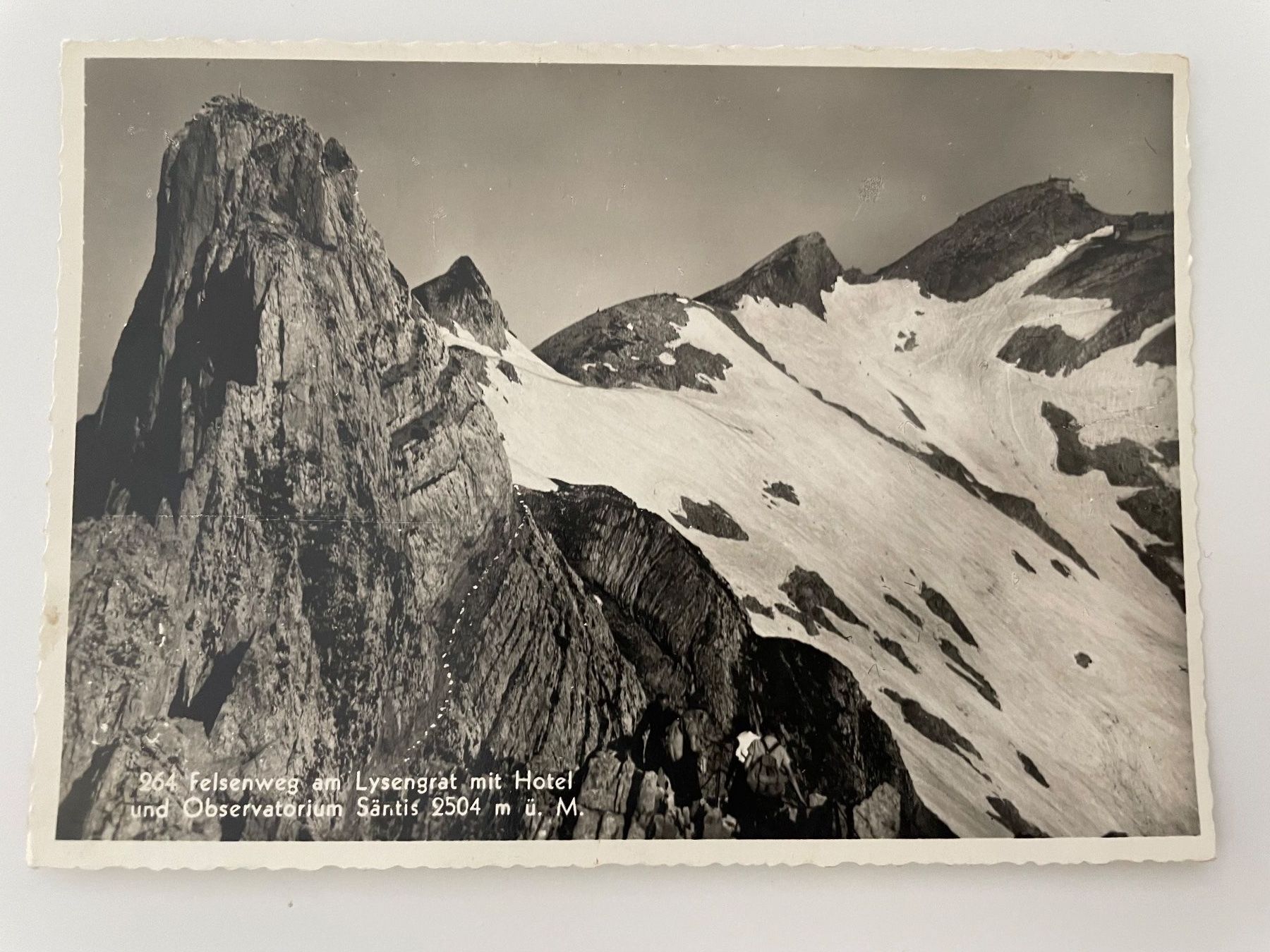 Cartoline postali: Originale alte Ansichtskarte Säntis Lysengrat 1945 selten! – Usato da Stäfa venduto da riccardinho