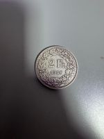 2 Franken Muenze Schweiz 1941 guter Zustand