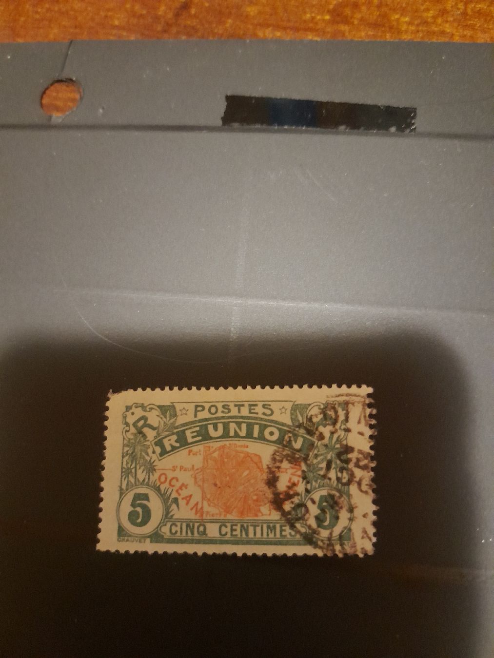 Tutti i francobolli: Timbre Réunion, 5 centimes, type Océanie, rare! – Usato da Marly venduto da globetrotter1723