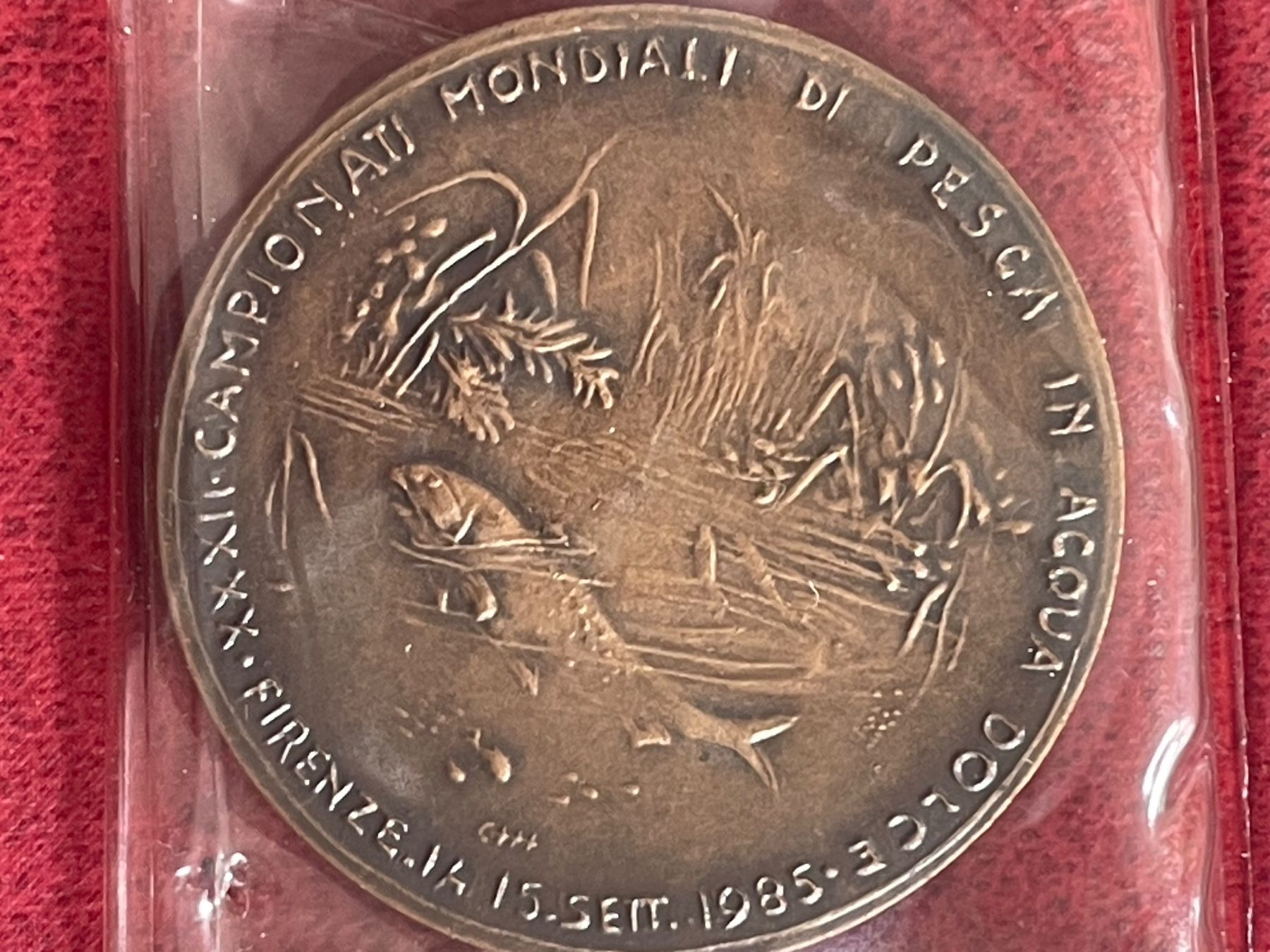 Medaglie: Medaglia commemorativa - Bronzo - Mondiali pesca – Usato da Minusio venduto da Pink222