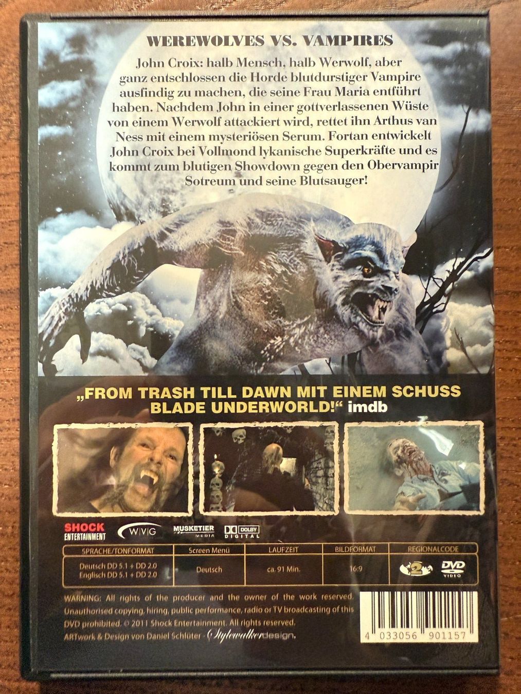 Tutti i DVDs: Death Hunter - Werewolves vs. Vampires – Usato da Zürich venduto da FilmFreunde 1