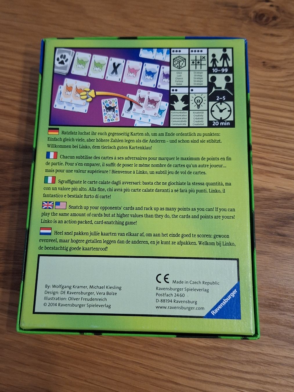 Ravensburger Giochi: Kartenspiel "Linko!" – Nuovo (secondo la descrizione) da Niederglatt ZH venduto da Bobsli 1