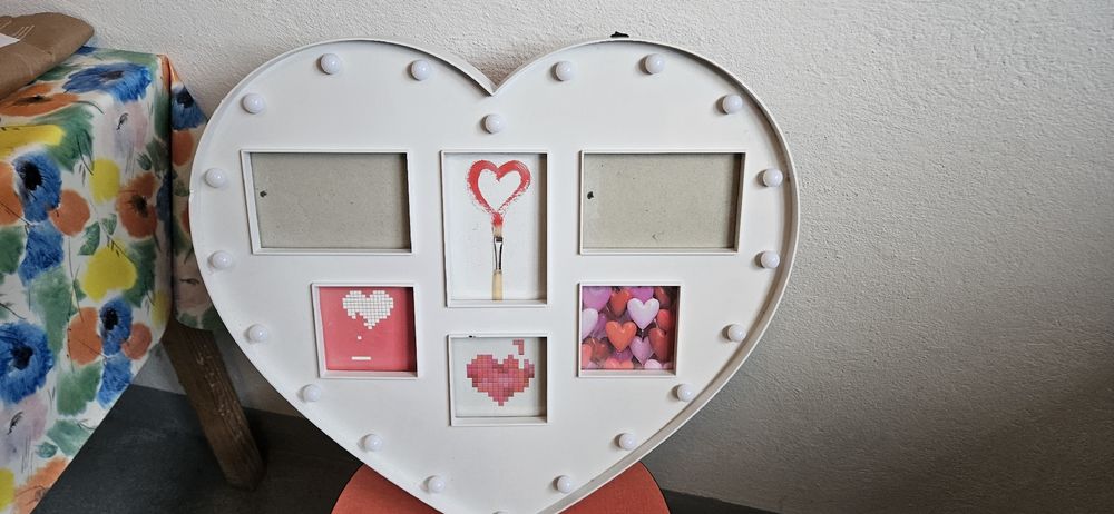 Stampi in resina Stampo per cornice per foto a forma di cuore, strumento in silicone per foto personalizzato fai-da-te, per realizzare souvenir, artigianato fatto a mano, decorazioni per la casa