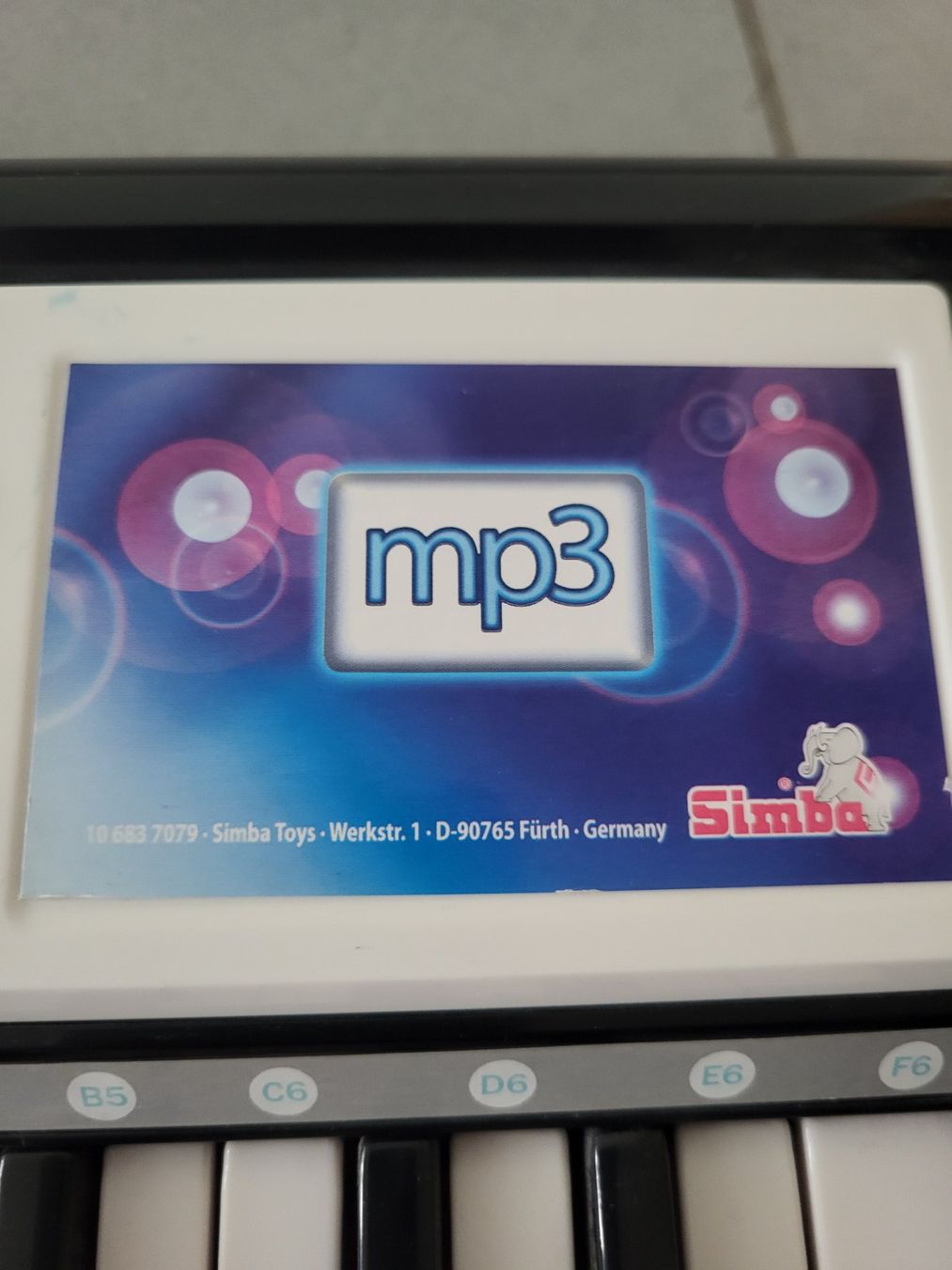 Giocattoli: Kinder-Keyboard MP3 von Simba – Usato da Boswil venduto da i12i 5