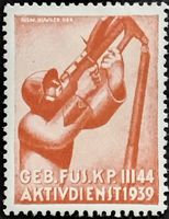 Soldatenmarke 2.WK, Gebirgs Füsilier Kp III/44, Wi Inf 340