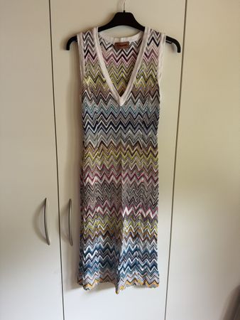 Missoni Midi Kleid Zick-Zack V-Neck - neu