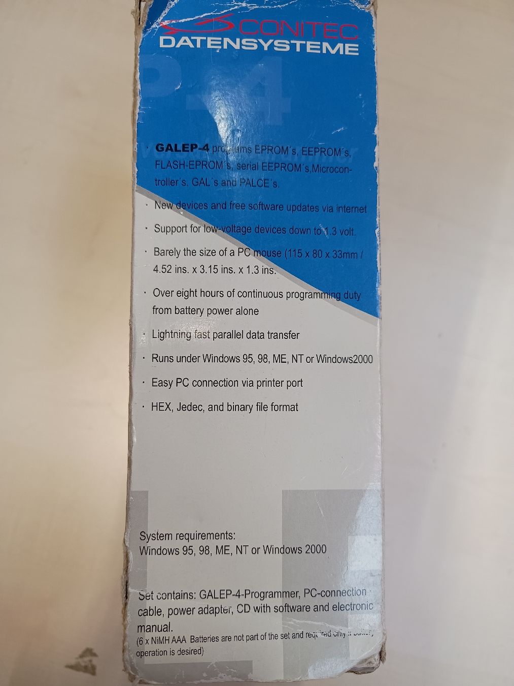 Gabbie, trasporto & Sicurezza: GALEP-4 Pocket size Universal-Programmer mit Zubehör, defekt – Difettoso da Döttingen venduto da Schlei 1
