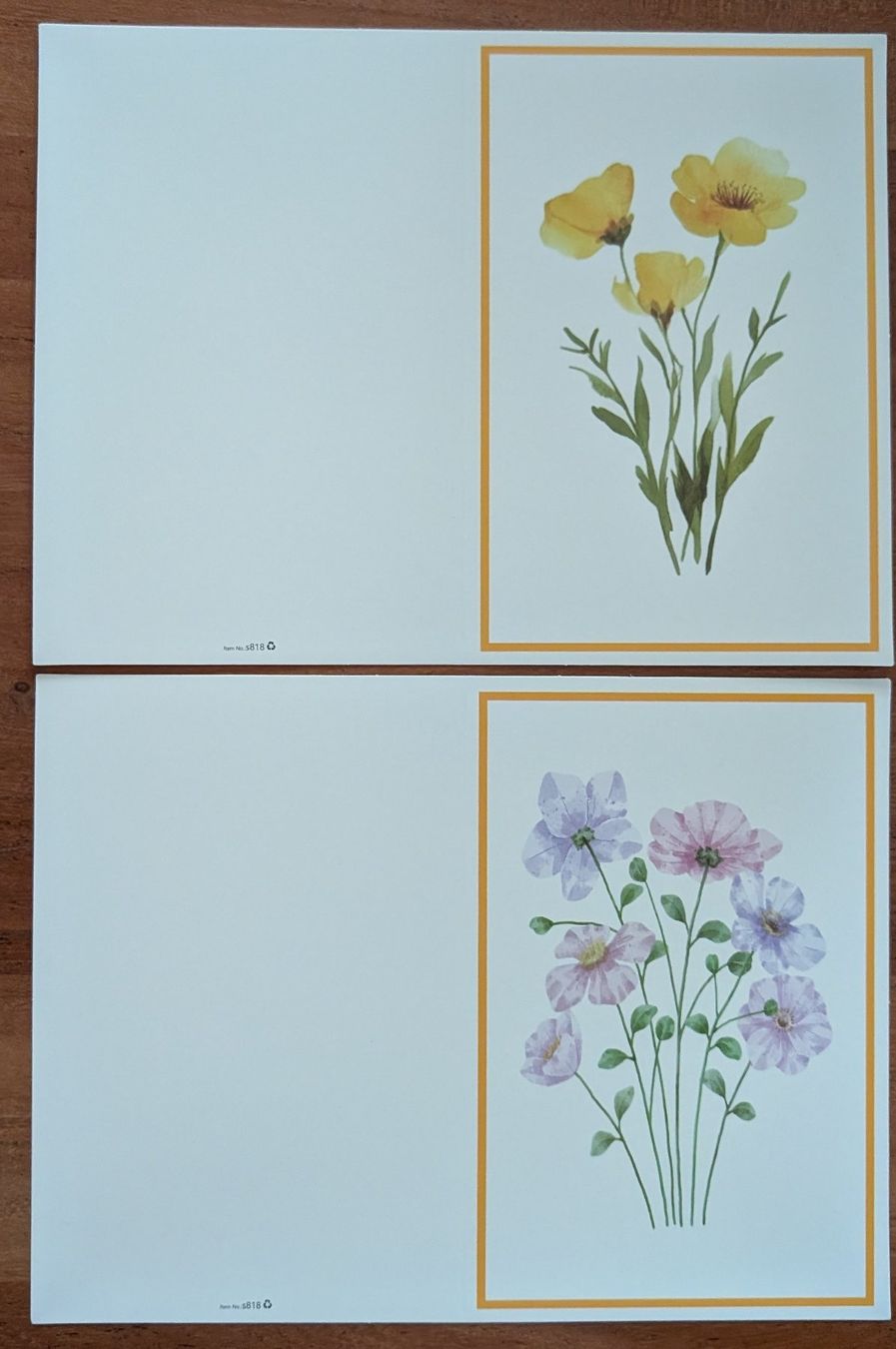 Cartes: 2 Stück Blumenkarten Neutral A6 – Neuf (Voir description) à Zürich par Milk-and-Chicken
