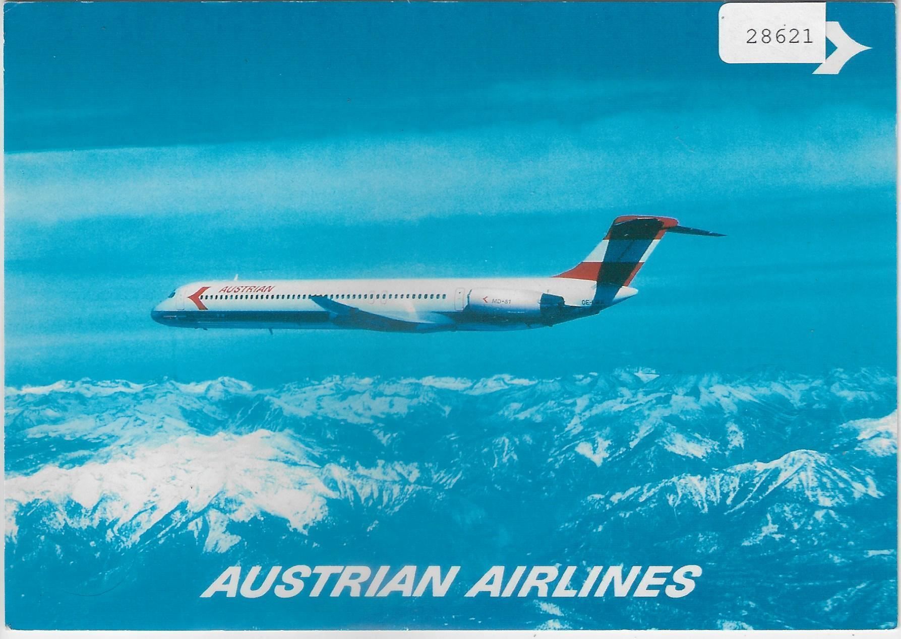 Cartes postales: Austrian Airlines - McDonnell Douglas MD – D'occasion à Ettingen par Kartenplanet