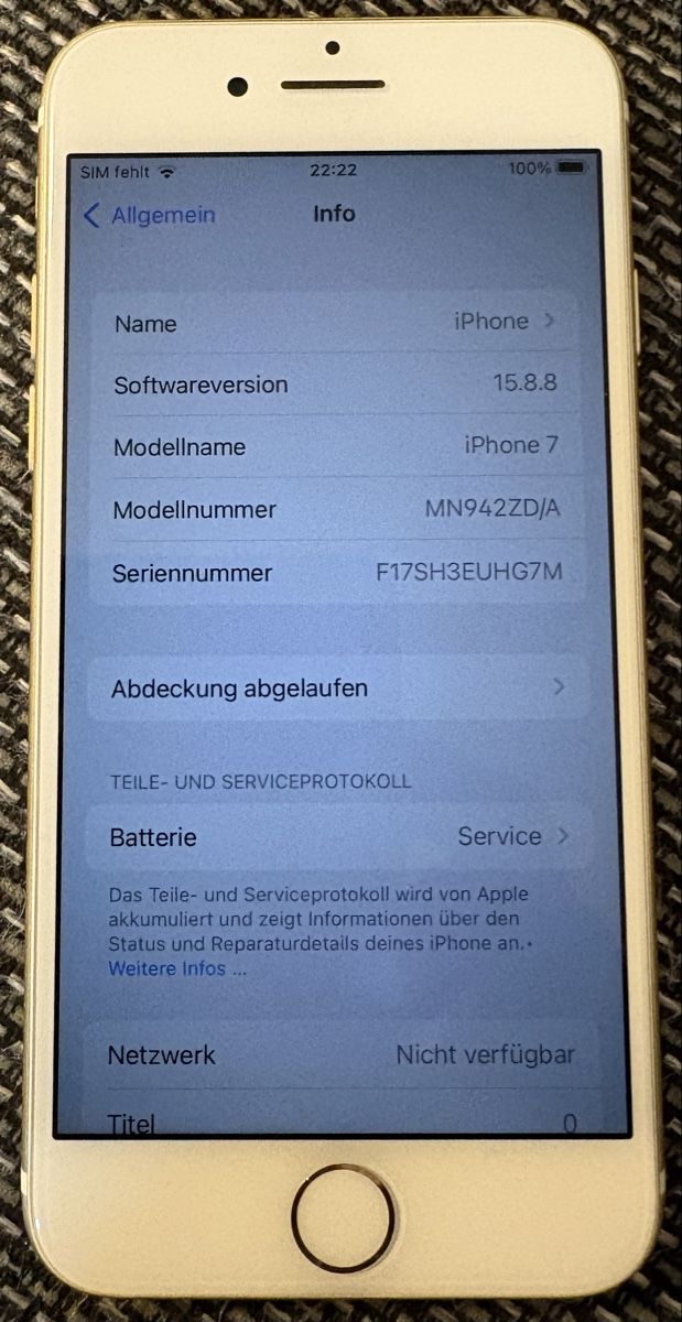 Apple Portables: Iphone 7 weiss 128GB – D'occasion à Oberuzwil par Tornado_sg 2