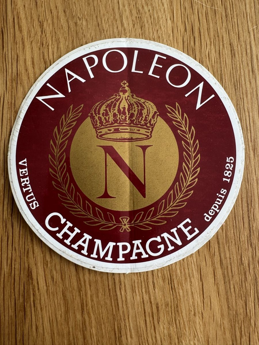 Aufkleber: Seltener Champagner Napoleon Aufkleber, Sticker – Gebraucht aus Muhen von Kusi_
