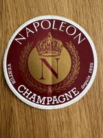 Champagne Napoléon Aufkleber Vintage Werbesticker Frankreich