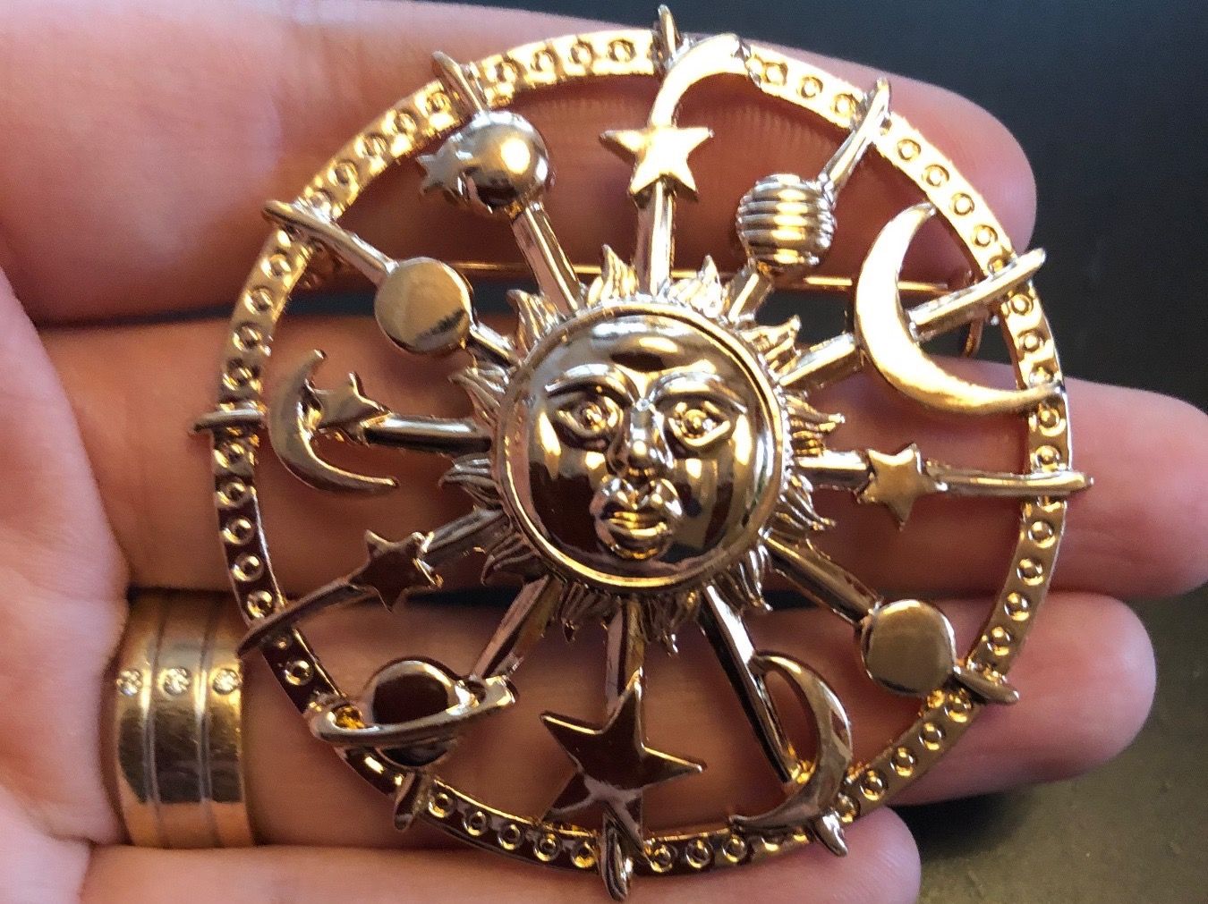 Spille & Fermagli: Brosche Sonne mit Planeten – Nuovo (secondo la descrizione) da Gams venduto da Mariawicca 5